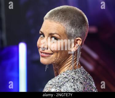 Evangeline Lilly war beim UK Gala Screening von „Ant-man and the Wasp: Quantumania“ beim BFI IMAX in London Stockfoto