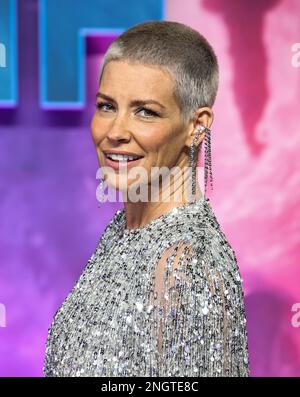 Evangeline Lilly war beim UK Gala Screening von „Ant-man and the Wasp: Quantumania“ beim BFI IMAX in London Stockfoto
