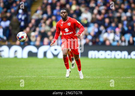 Hillsborough Stadium, Sheffield, England - 18. Februar 2023 Jonathan Leko (12) of MK Dons - während des Spiels Sheffield Wednesday V MK Dons, Sky Bet League One, 2022/23, Hillsborough Stadium, Sheffield, England - 18. Februar 2023 Guthaben: Arthur Haigh/WhiteRosePhotos/Alamy Live News Stockfoto