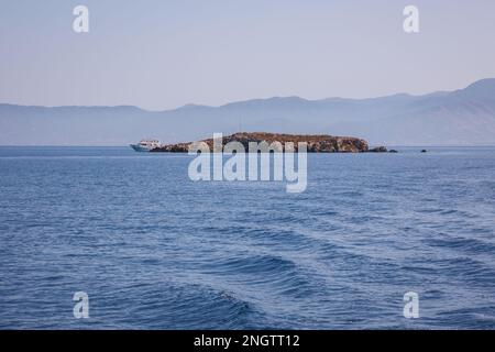 Die Insel Agios Georgios neben der Halbinsel Akamas im Inselland Zypern Stockfoto