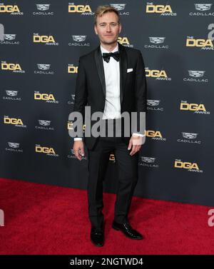 Los Angeles, USA. 18. Februar 2023. James Merryman trifft am Samstag, den 18. Februar 2023, bei den Annual Directors Guild of America Awards 75. im Beverly Hilton in Beverly Hills, Kalifornien, ein. (Foto: Sthanlee B. Mirador/Sipa USA) Guthaben: SIPA USA/Alamy Live News Stockfoto