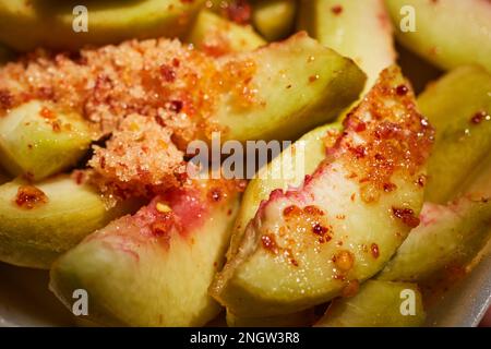 Gewürzchayote, Outdoor Asian Market, FDR Park, Philadelphia, Pennsylvania, USA Stockfoto