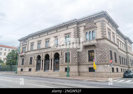 Bergamo, Italien - 30. September 2022: Banca d'Italia in Bergamo. Stockfoto