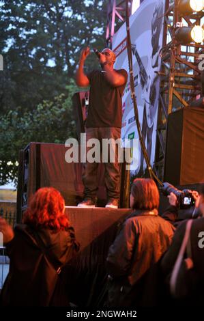 De la Soul est un celebrissime groupe de hip Hop qui a Marque l'histoire de la Musique des annees 90. En concert avec un Big Band au BSF | De la Soul Stockfoto