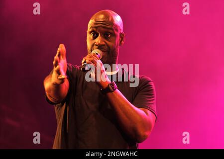 De la Soul est un celebrissime groupe de hip Hop qui a Marque l'histoire de la Musique des annees 90. En concert avec un Big Band au BSF | De la Soul Stockfoto