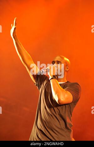 De la Soul est un celebrissime groupe de hip Hop qui a Marque l'histoire de la Musique des annees 90. En concert avec un Big Band au BSF | De la Soul Stockfoto