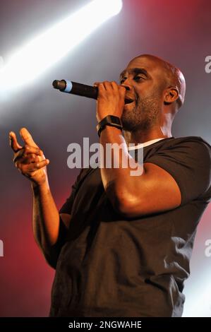 De la Soul est un celebrissime groupe de hip Hop qui a Marque l'histoire de la Musique des annees 90. En concert avec un Big Band au BSF | De la Soul Stockfoto