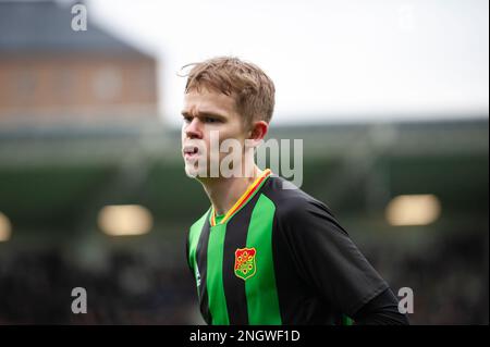 Göteborg, Schweden. 19. Februar 2023 Viktor Alexandersson von GAIS während des Bühnenspiels der Swedish Cup Group zwischen GAIS und IFK Norrköping am 19. Februar 2023 in Göteborg. Kredit: Oskar Olteus / Alamy Live News Stockfoto