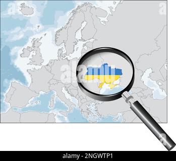 Ukrainisches osteuropäisches Land Stock Vektor