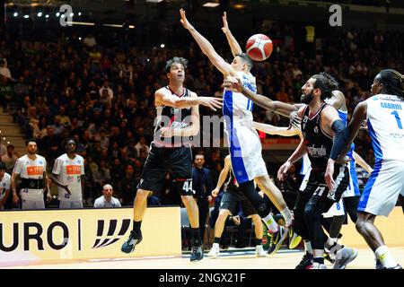 Turin, Italien. 19. Februar 2023. VIRTUS SEGAFREDO BOLOGNA vs. GERMANI BASKETBRESCIA, auf dem Foto Milos Teodosic (VIRTUS SEGAFREDO BOLOGNA) Editorial Use Only Credit: Independent Photo Agency/Alamy Live News Stockfoto