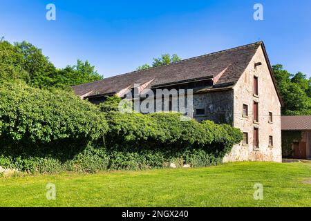 Historische Scheune, Tithe Scheune, Loccum Kloster, Rehburg-Loccum, Deutschland Stockfoto