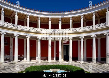 Athen Griechenland. Der Innenhof des Zappeio Hall, jetzt als Konferenzzentrum genutzt Stockfoto