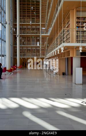 Athen Griechenland. Die Nationalbibliothek in Stavros Niarchos Foundation Cultural Center Stockfoto