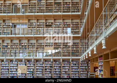 Athen Griechenland. Die Nationalbibliothek in Stavros Niarchos Foundation Cultural Center Stockfoto