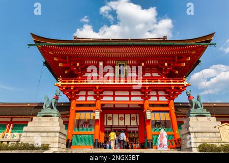Kyoto Japan. Fushimi Inari Taisha Schrein Stockfoto