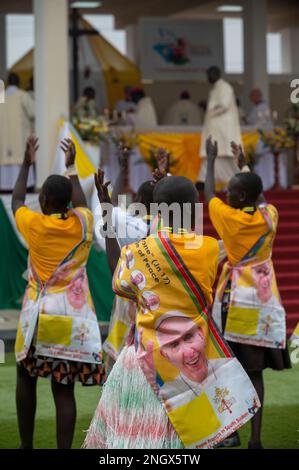 Sonntag, 5. 2023. Februar: Juba South Sudan. Wallfahrt des Friedens. Moderator der schottischen Kirche RT Rev. Dr. Iain Greenshields ist in Juba, Südsudan, auf einer Friedenspilgerfahrt mit dem Papst und Erzbischof von Canterbury, Rev Justin Welby. Stockfoto