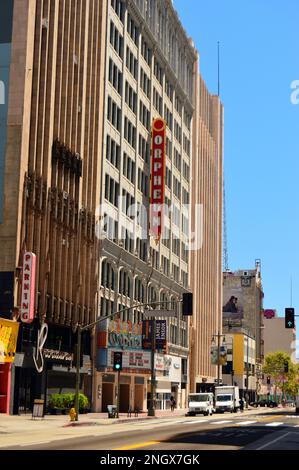 Ein sonniger Tag in Downtown Los Angeles Stockfoto