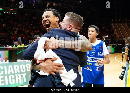 Turin, Italien. 19. Februar 2023. VIRTUS SEGAFREDO BOLOGNA vs. GERMANI BASKETBRESCIA, auf dem Foto David Moss Editorial Use Only Credit: Independent Photo Agency/Alamy Live News Stockfoto