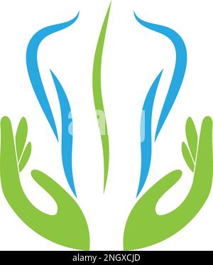 Person, Wirbelsäule, Chiropraktiker, Orthopädie, Massage, Logo, Symbol Stock Vektor