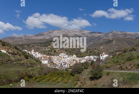 Blick Auf Sedella, Andalusien, Spanien Stockfoto