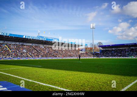 Odense, Dänemark. 19. Februar 2023. Nature Energy Park während des 3F stattfindenden Superliga-Spiels zwischen Odense Boldklub und Randers FC in Odense. (Foto: Gonzales Photo/Alamy Live News Stockfoto