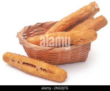 Murali mit Zuckerbeschichtung, eine beliebte Wüste des indischen Subkontinents Stockfoto