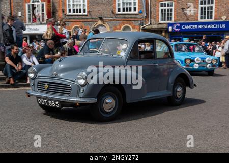 Wallingford Vehicle Rally 2018, Parade am Marktplatz Stockfoto