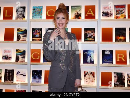 Berlin, Deutschland. 19. Februar 2023. Palina Rojinski auf der Bulgari-Party. Das Internationale Filmfestival 73. findet bis zum 26. Februar 2023 statt. Kredit: Gerald Matzka/dpa/Alamy Live News Stockfoto