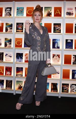 Berlin, Deutschland. 19. Februar 2023. Palina Rojinski auf der Bulgari-Party. Das Internationale Filmfestival 73. findet bis zum 26. Februar 2023 statt. Kredit: Gerald Matzka/dpa/Alamy Live News Stockfoto