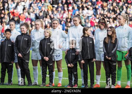 Coventry, Großbritannien. 19. Februar 2023. Coventry, England, Februar 19. 2023: Englische Mannschaft während des Fußballspiels des Arnold Clark Cup zwischen England und Italien in der Coventry Building Society Arena in Coventry, England (Natalie Mincher/SPP) Kredit: SPP Sport Press Photo. Alamy Live News Stockfoto