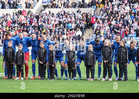 Coventry, Großbritannien. 19. Februar 2023. Coventry, England, Februar 19. 2023: Italienische Mannschaft während des Fußballspiels des Arnold Clark Cup zwischen England und Italien in der Coventry Building Society Arena in Coventry, England (Natalie Mincher/SPP) Kredit: SPP Sport Press Photo. Alamy Live News Stockfoto