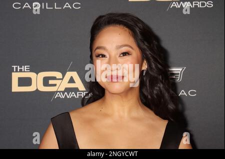 Beverly Hills, USA. 18. Februar 2023. Stephanie Hsu 02/18/2023 The 75. Annual Directors Guild of America Awards Ankunft im Beverly Hilton in Beverly Hills, CA Foto von Izumi Hasegawa/Hollywood News Wire Inc Kredit: Hollywood News Wire Inc./Alamy Live News Stockfoto