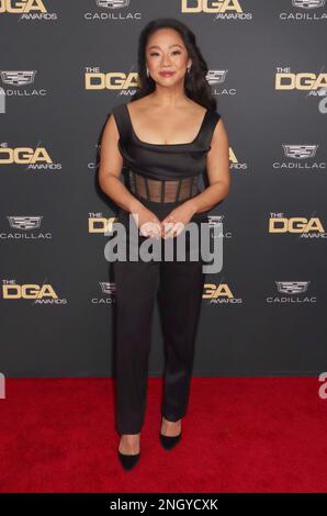 Beverly Hills, USA. 18. Februar 2023. Stephanie Hsu 02/18/2023 The 75. Annual Directors Guild of America Awards Ankunft im Beverly Hilton in Beverly Hills, CA Foto von Izumi Hasegawa/Hollywood News Wire Inc Kredit: Hollywood News Wire Inc./Alamy Live News Stockfoto