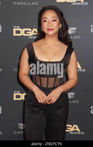 Beverly Hills, USA. 18. Februar 2023. Stephanie Hsu 02/18/2023 The 75. Annual Directors Guild of America Awards Ankunft im Beverly Hilton in Beverly Hills, CA Foto von Izumi Hasegawa/Hollywood News Wire Inc Kredit: Hollywood News Wire Inc./Alamy Live News Stockfoto