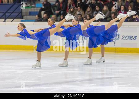 Sesto San Giovanni, Italien. 19. Februar 2023. Team Unique (Finnland) Kredit: Independent Photo Agency/Alamy Live News Stockfoto