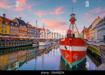 Die Skyline der Innenstadt von Kopenhagen, das Stadtbild von Dänemark Stockfoto