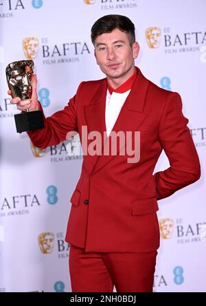 London, Großbritannien. 19. Februar 2023. 19. Februar 2023. Barry Keoghan aus London, Großbritannien, bei den EE BAFTA Film Awards 2023, Royal Festival Hall, London. Kredit: Doug Peters/Alamy Live News Stockfoto