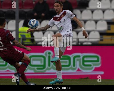 Pier Cesare Tombolato Stadium, Cittadella, Italien, 18. Februar 2023, Di Chiara Gianluca Reggina trägt den Ball während AS Cittadella gegen Reggina 191 Stockfoto