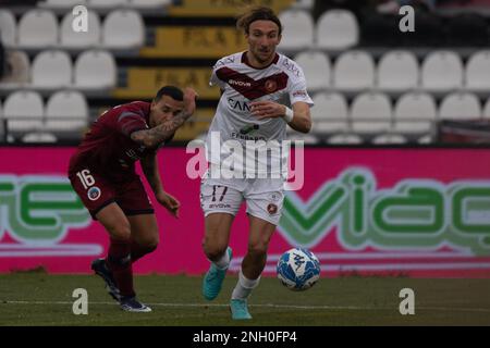 Pier Cesare Tombolato Stadium, Cittadella, Italien, 18. Februar 2023, Di Chiara Gianluca Reggina trägt den Ball während AS Cittadella gegen Reggina 191 Stockfoto