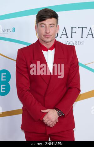 London, Vereinigtes Königreich 19. Februar, 2023 . Barry Keoghan auf dem roten Teppich der 76. EE BAFTA Film Awards 2023 in der Royal Festival Hall. Kredit: Alan Stockfoto