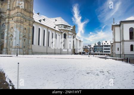 Die Kathedrale der Abtei Saint Gall in St. Gallen. UNESCO-Weltkulturerbe in der Schweiz Stockfoto