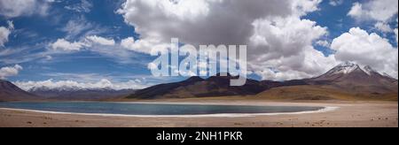 Die Landschaft des hohen Altiplano, in der Nähe von San Pedro de Atacama, Chile. Stockfoto