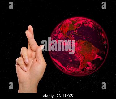 Klimawandel, konzeptionelle Illustration Stockfoto