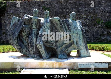 Maritime Statue, alte Citidel; Altstadt; Korfu-Stadt; Insel Korfu; Griechenland Stockfoto