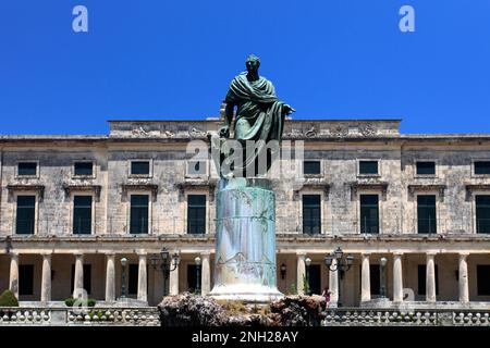 Palast von St. Michael und St. Georg, Altstadt, Insel Korfu, Griechenland, Europa Stockfoto