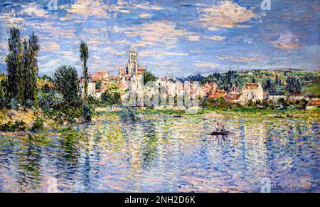 Vétheuil im Sommer (1880) von Claude Monet, hochauflösendes berühmtes Gemälde. Original aus dem MET. Stockfoto