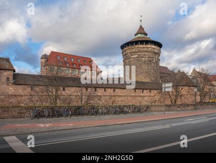 Frauentorturm am Handwerkerhof - Nürnberg, Bayern Stockfoto