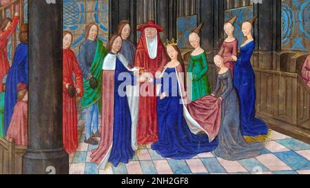 EDWARD IV. (1442-1483) König von England heiratete Elizabeth Woodville am 1. Mai 1464 im Geheimen Stockfoto