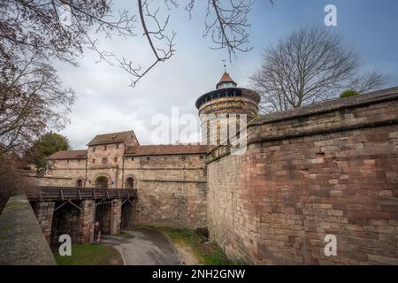 Neutorturm und Neutor-Tor - Nürnberg, Bayern, Deutschland Stockfoto