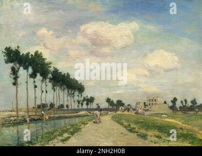 Johan Barthold Jongkind, Der Towpath 1864 Stockfoto